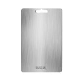 Maxbell Stainless Steel Cutting Board Sleek Chopping Board for Indoor Camping Hiking 39cmx28cm