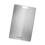 Maxbell Stainless Steel Cutting Board Sleek Chopping Board for Indoor Camping Hiking 39cmx28cm