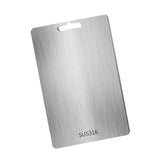 Maxbell Stainless Steel Cutting Board Sleek Chopping Board for Indoor Camping Hiking 39cmx28cm