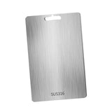 Maxbell Stainless Steel Cutting Board Sleek Chopping Board for Indoor Camping Hiking 39cmx28cm
