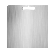 Maxbell Stainless Steel Cutting Board Sleek Chopping Board for Indoor Camping Hiking 34cmx23cm