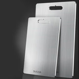 Maxbell Stainless Steel Cutting Board Sleek Chopping Board for Indoor Camping Hiking 34cmx23cm