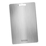 Maxbell Stainless Steel Cutting Board Sleek Chopping Board for Indoor Camping Hiking 34cmx23cm