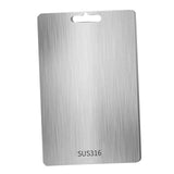 Maxbell Stainless Steel Cutting Board Sleek Chopping Board for Indoor Camping Hiking 34cmx23cm