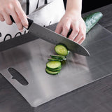 Maxbell Stainless Steel Cutting Board Sleek Chopping Board for Indoor Camping Hiking 34cmx23cm