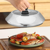 Maxbell Basting Cover Griddle Grill Accessory Melt Lid for Steaming Steak Teppanyaki 26.8cm