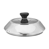 Maxbell Basting Cover Griddle Grill Accessory Melt Lid for Steaming Steak Teppanyaki 26.8cm