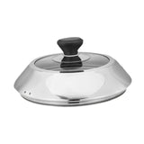 Maxbell Basting Cover Griddle Grill Accessory Melt Lid for Steaming Steak Teppanyaki 26.8cm