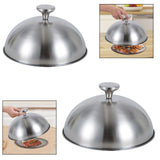 Maxbell Basting Cover Griddle Grill Accessory Melt Lid for Steak Outdoor BBQ Patties 22cmx13cm