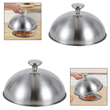 Maxbell Basting Cover Griddle Grill Accessory Melt Lid for Steak Outdoor BBQ Patties 22cmx13cm