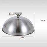 Maxbell Basting Cover Griddle Grill Accessory Melt Lid for Steak Outdoor BBQ Patties 22cmx13cm