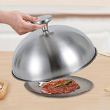 Maxbell Basting Cover Griddle Grill Accessory Melt Lid for Steak Outdoor BBQ Patties 24cmx12.5cm