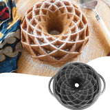 Maxbell Cake Pan Nonstick Diecast Decoration for Party New Years Christmas Style C