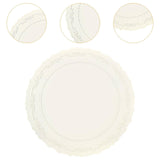 Maxbell Silicone Placemat Elegant Dining Table Mat for Kitchen Conference Table Home White