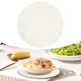 Maxbell Silicone Placemat Elegant Dining Table Mat for Kitchen Conference Table Home White