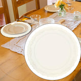 Maxbell Silicone Placemat Elegant Dining Table Mat for Kitchen Conference Table Home White