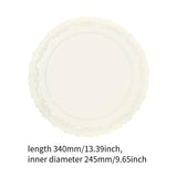 Maxbell Silicone Placemat Elegant Dining Table Mat for Kitchen Conference Table Home White