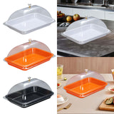 Maxbell Cake Stand Cover Elegant Serving Dish Lid for Outdoor Indoor Use Cheese Home White