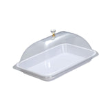 Maxbell Cake Stand Cover Elegant Serving Dish Lid for Outdoor Indoor Use Cheese Home White