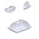 Maxbell Cake Stand Cover Elegant Serving Dish Lid for Outdoor Indoor Use Cheese Home White