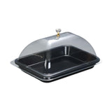 Maxbell Cake Stand Cover Elegant Serving Dish Lid for Outdoor Indoor Use Cheese Home Black