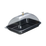 Maxbell Cake Stand Cover Elegant Serving Dish Lid for Outdoor Indoor Use Cheese Home Black