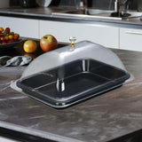 Maxbell Cake Stand Cover Elegant Serving Dish Lid for Outdoor Indoor Use Cheese Home Black