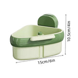 Maxbell Sink Strainer Basket Versatile Corner Kitchen Food Catcher Easy Installation Green
