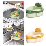 Maxbell Sink Strainer Basket Versatile Corner Kitchen Food Catcher Easy Installation Green