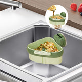 Maxbell Sink Strainer Basket Versatile Corner Kitchen Food Catcher Easy Installation Green