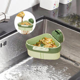 Maxbell Sink Strainer Basket Versatile Corner Kitchen Food Catcher Easy Installation Green