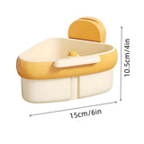 Maxbell Sink Strainer Basket Versatile Corner Kitchen Food Catcher Easy Installation Orange