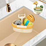 Maxbell Sink Strainer Basket Versatile Corner Kitchen Food Catcher Easy Installation Orange