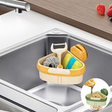 Maxbell Sink Strainer Basket Versatile Corner Kitchen Food Catcher Easy Installation Orange