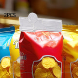 Maxbell 2Pcs Milk Carton Sealing Clip Food Sealing Clip for Office Home Refrigerator Clear