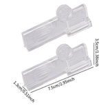 Maxbell 2Pcs Milk Carton Sealing Clip Food Sealing Clip for Office Home Refrigerator Clear