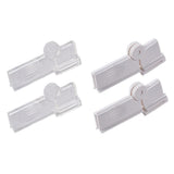 Maxbell 2Pcs Milk Carton Sealing Clip Food Sealing Clip for Office Home Refrigerator Clear