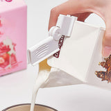 Maxbell 2Pcs Milk Carton Sealing Clip Food Sealing Clip for Office Home Refrigerator White