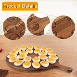 Maxbell Deviled Egg Platter 24 Holes Serving Tray for Restaurant Easter Thanksgiving