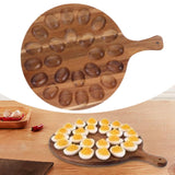 Maxbell Deviled Egg Platter 24 Holes Serving Tray for Restaurant Easter Thanksgiving