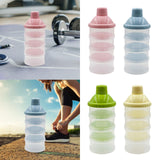 Maxbell Milk Powder Case Portable Milk Powder Dispensers Pot for Nuts Travel Oatmeal Pink