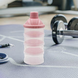 Maxbell Milk Powder Case Portable Milk Powder Dispensers Pot for Nuts Travel Oatmeal Pink