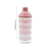 Maxbell Milk Powder Case Portable Milk Powder Dispensers Pot for Nuts Travel Oatmeal Pink