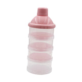 Maxbell Milk Powder Case Portable Milk Powder Dispensers Pot for Nuts Travel Oatmeal Pink