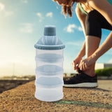 Maxbell Milk Powder Case Portable Milk Powder Dispensers Pot for Nuts Travel Oatmeal Blue