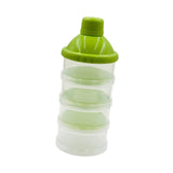 Maxbell Milk Powder Case Portable Milk Powder Dispensers Pot for Nuts Travel Oatmeal Green