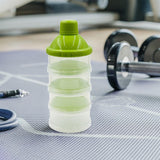 Maxbell Milk Powder Case Portable Milk Powder Dispensers Pot for Nuts Travel Oatmeal Green