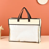 Maxbell Home Textile Storage Bag Clear Practical Purse Cover for Robes Gloves Pillow 55x45x15cm