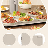 Food Warming Mat 8 Hours Timer 300W Food Warmer for Buffets Autumn Daily Use Light Brown