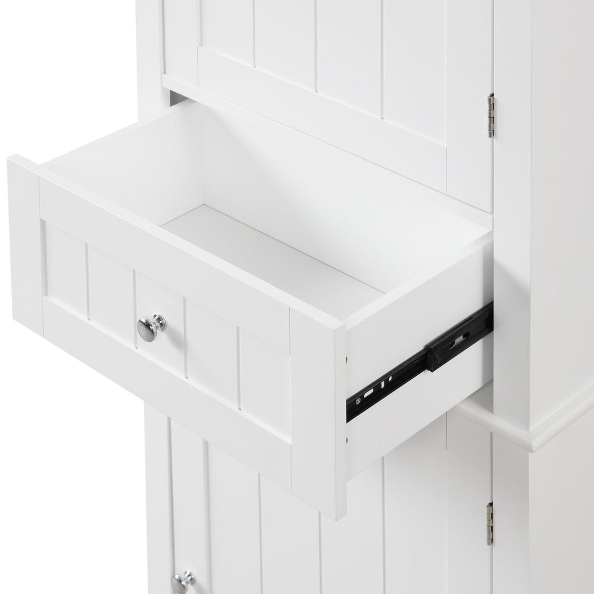Tall Bathroom Storage Cabinet, Freestanding Storage Cabinet with Drawer and